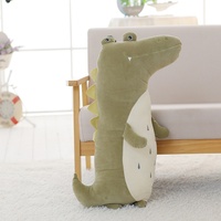 Coussin en peluche dinosaure super doux, rembourré en coton PP, pour garçons et filles, cadeau pour dormir