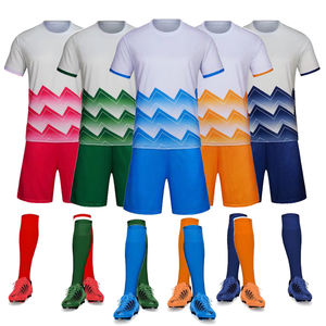 Toptan 100% Polyester nefes en kaliteli eğitim futbol forması için futbol üniformaları OEM - Product Image 1