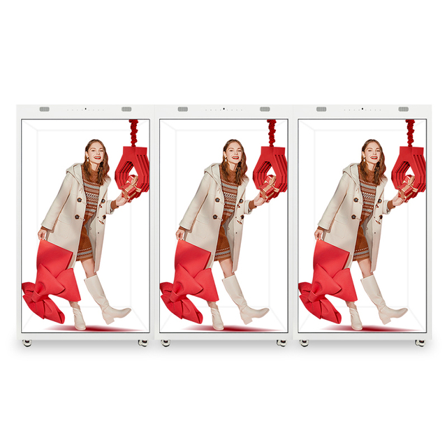 86-Inch Indoor 4K 3D Hologram Advertising Display Cabinet Stand Installation Transparent LCD Box Touch Screen 86 Inch Holobox
