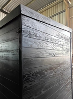 Vente directe usine : Sauna sec en bois intérieur-extérieur avec douche intégrée et poêle à bois – Magnifique sauna extérieur