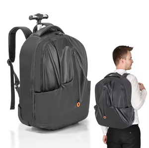Sac de voyage multifonction grande capacité avec roulettes, sac à dos de voyage en polyester personnalisé - Product Image 1