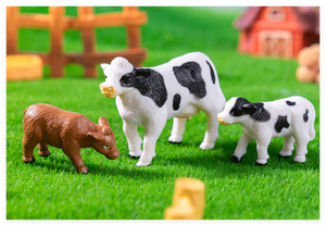 Figuras <span class=keywords><strong>de</strong></span> Animales <span class=keywords><strong>de</strong></span> Granja al <span class=keywords><strong>por</strong></span> Mayor, Miniaturas para Casa <span class=keywords><strong>de</strong></span> Muñecas, Vaca, Yak, Plástico PVC, Estatuas Realistas, Miniaturas 3D para Jardín, Juguetes para Niños - Product Image 5