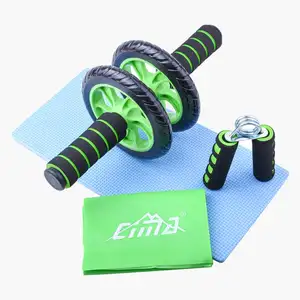 AB Wheel Roller Fitness ruota addominale Home Gym bande di resistenza Hand Grip rinforzante Push up Bar Unisex universale