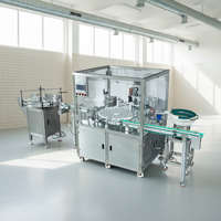 Machine de remplissage automatique d'huiles essentielles et de jus en flacons compte-gouttes, machine de remplissage et de bouchage personnalisée pour compte-gouttes