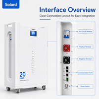 Système solaire hors réseau avec moniteur WiFi intelligent, 8000 cycles, BMS intelligent avancé, batterie de stockage LiFePO4 empilable à longue durée de vie