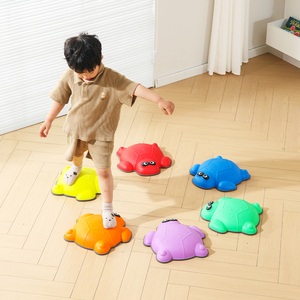 Pierres d'équilibre en forme de tortue pour enfants, ensemble de 6 pièces, jouet sensoriel antidérapant pour l'intérieur et l'<span class=keywords><strong>extérieur</strong></span>, pour les tout-petits de 3 ans et plus - Product Image 2