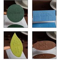 Autocollant adhésif coloré mat gaufré 3D écologique en gros pour emballage de bougies, cadeaux et artisanat