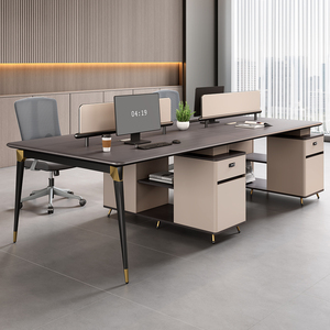 Bureau de direction modulaire en bois de style moderne et luxueux OEM Minimalist E1 MFC, mobilier de bureau de qualité supérieure pour usage professionnel - Product Image 1