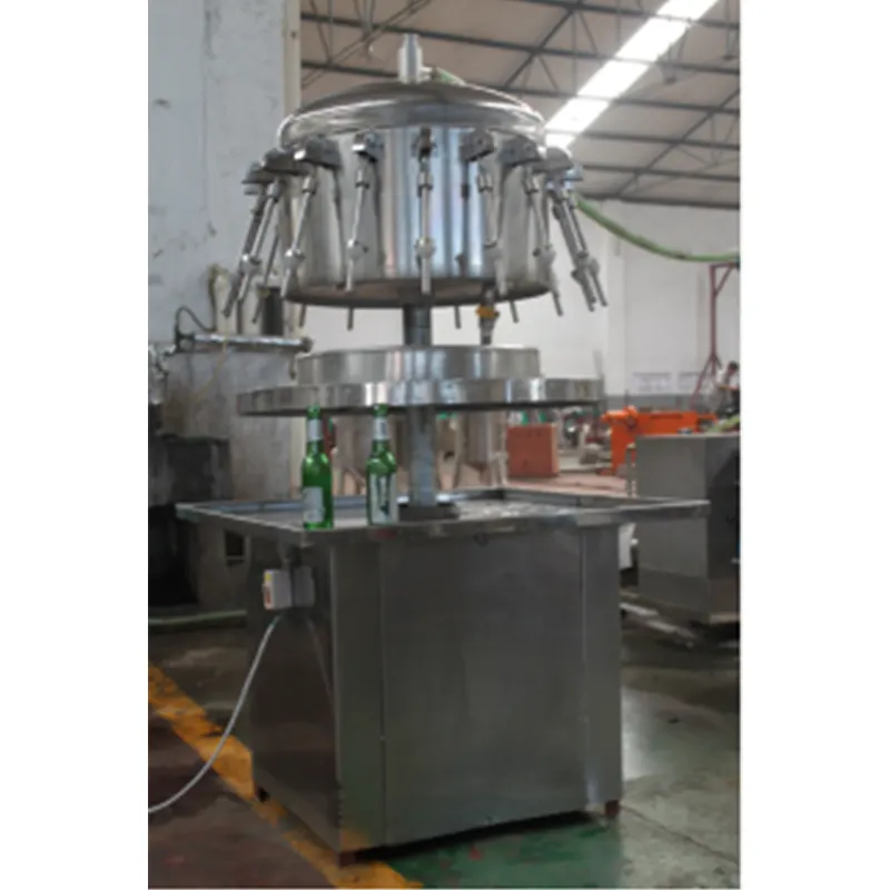 Linea di produzione automatica di macchine per il riempimento di birra a 14 teste mach per tappatura di bottiglie di vetro