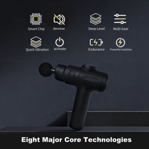 Elektrische Tiefengewebe-Perkussionsmassagepistole - 4 Köpfe, 5 Frequenzen, Typ-C Aufladbar, IPX5 Wasserdicht, Tragbares Mini-Design - Product Image 3