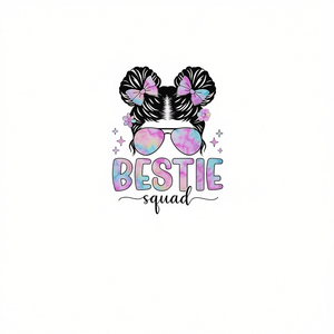 Camiseta de manga larga Bestie Squad con diseño a juego para mejores amigas - Product Image 2