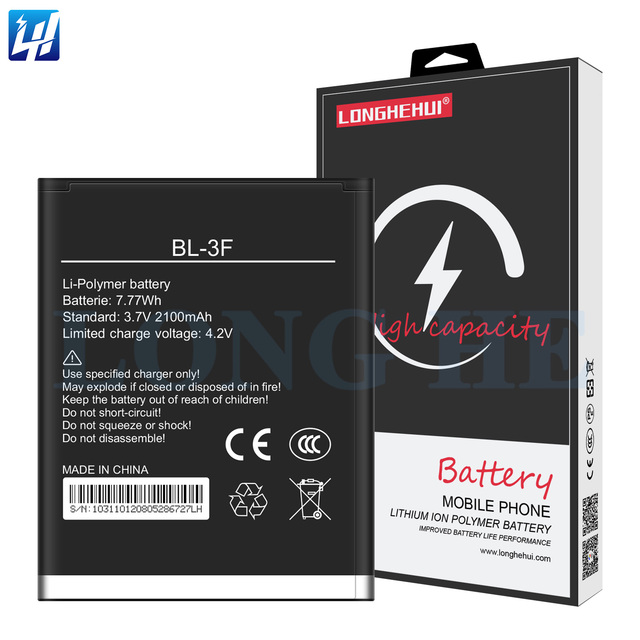 Lithium Ion Lithium Polymer Batteries BL-3F 2100mAh for Tecno Mobile Phone Battery