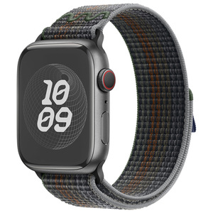רצועת ניילון נושמת לסדרת Apple Watch 10 11 Ultra 2, רצועת ספורט ארוגה ל-iWatch עם סגירת סקוטש - Product Image 3