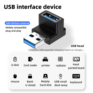 Adaptador USB Macho a Hembra de 10 Gbps USB 3.0, Conector en Ángulo Recto de 90 Grados para Computadora Portátil, Convertidor para PC - Product Image 4