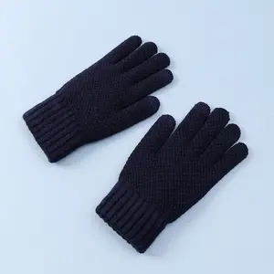 Gants d'automne et d'hiver pour hommes, tricot écran tactile résistant au froid, gants de course et d'équitation en plein air