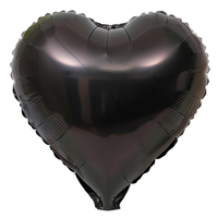 Ballons en feuille de cœur rouge de 18 pouces, design personnalisé, ballon d'amour sur mesure pour Noël et les fêtes d'anniversaire, lot de 50 pièces