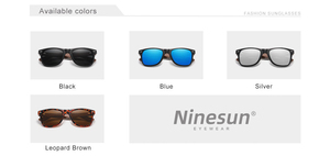 NINESUN 2024 gafas de sol clásicas de nogal para <span class=keywords><strong>hombre</strong></span> gafas polarizadas de madera UV400 proteger Retro antirreflectante 5520 gafas de sol - Product Image 5