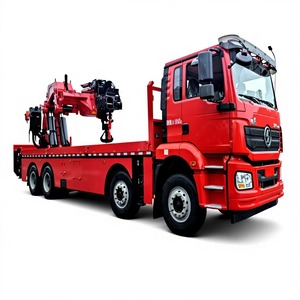 รถเครนไฮดรอลิกขนาดใหญ่ 110 ตัน ยี่ห้อ Shacman Delong 8x4 พร้อมบูมพับได้ขนาดใหญ่สำหรับงานก่อสร้าง - Product Image 1