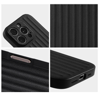 Coque en silicone liquide originale ondulée de luxe housse de téléphone mate antichoc pour iPhone 16 Pro Max étuis de téléphone portable