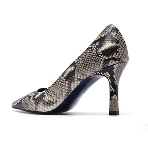 Zapatos de Verano con Estampado Animal y Amortiguación para Mujer, Estilo Clásico con Punta en Pico, Tacones Altos de PU - Product Image 2