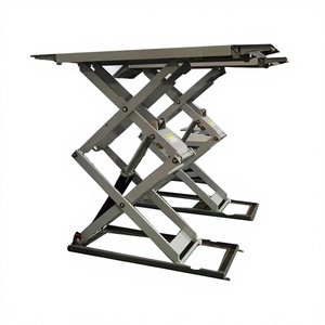 Elevador de Tijera para Autos de Dos Postes, Doble Cilindro Hidráulico, 4000 kg, Certificado CE, Móvil, Elevación de 1.2M/1.6M, en Venta - Product Image 2