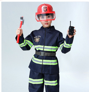 Nuevo uniforme de bombero para niños y niñas para Halloween, día de la carrera, niños, bombero, luchador, <span class=keywords><strong>Sam</strong></span>, protección, vestidos de Cosplay - Product Image 2