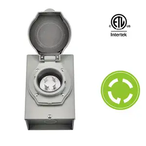 Hộp Đầu vào nguồn Máy phát điện 30A 125/250V, tên L14-30P Ổ cắm điện để sử dụng khẩn cấp ngoài trời, ETL được liệt kê - Product Image 2