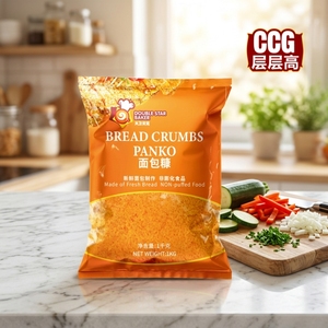 Migas de Pan Panko Certificadas Halal 1 kg, Migas de Pan Amarillas en Forma de Aguja para Pollo Frito - Product Image 1