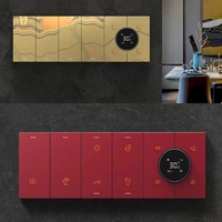 Sistema Inteligente de habitación de hotel personalizado, interruptor zigbee, tuya, WIFI, interruptor inteligente de 8 entradas, panel de 6 interruptores de luz