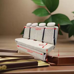 Siège inclinable automatique de luxe pour Vito V260 Sprinter Hiace voiture caravane arrière 4 places avec matériau en cuir pour lit de fourgon - Product Image 3