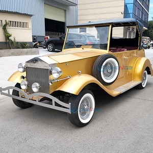 Nuevo y Popular Auto Eléctrico Clásico Amarillo con Capota Negra, Vehículo Eléctrico Personalizado de Alta Calidad para Viajes de Placer - Product Image 2