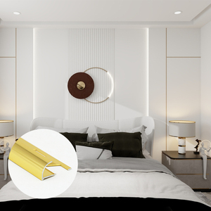 Profils en aluminium certifiés CE Ruicheng, polis, pour hôtels, bandes décoratives en métal pour <span class=keywords><strong>carrelage</strong></span>, forme ronde, services de découpe et de soudure - Product Image 3