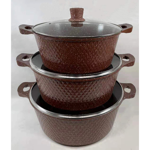 Cocina/32/36/40CM grande sartén antiadherente de fundición de la olla de cocina de aluminio antiadherente de granito de cazuela de utensilios de cocina negro - Product Image 4