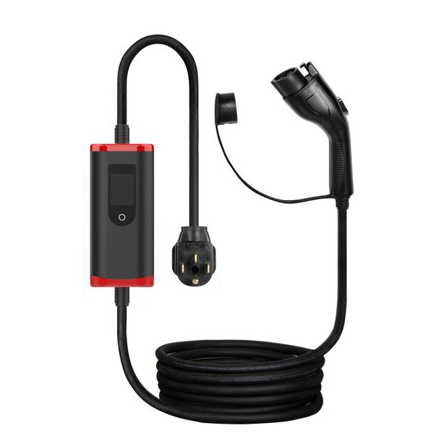 Portable EV Charger Type 1 SAE J1772 Type 2 GBT 16A Single Phase 240V AC 5 Meters Cable Charger EV with LED Indicator
