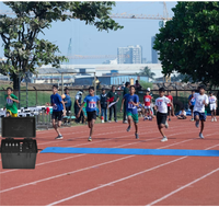Sistema de carrera deportiva UHF RFlD lector fijo Software de sincronización numerado Etiqueta de espuma Antena de alfombrilla para sistema de sincronización de transpondedor