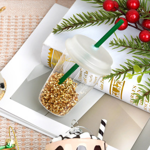Adorno Colgante de Vidrio Teñido Hecho a Mano con Forma de Comida para Árbol de Navidad, Decoración para Pasteles y Bebidas, Fábrica de Navidad - Product Image 5