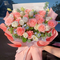 Papier d'emballage coréen mat uni pas cher, directement de l'usine, livraison rapide, papier perlé Ouya pour bouquet de fleurs, en stock
