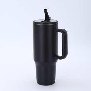 Gobelet de voiture isotherme portable grand format classique avec poignée en acier inoxydable 304 de 40 oz, double paroi sous vide, personnalisable avec logo, pour l'exportation, deuxième génération - Product Image 2