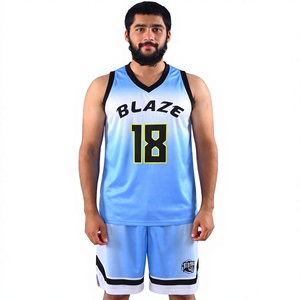 Ensemble de maillot de basket-ball unisexe pour adultes de haute qualité 100% polyester, taille plus, short, sublimation, Bsci, basket-ball d'été - Product Image 1