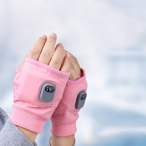 Guantes Recargables de 1800 mAh con Pantalla Táctil, Resistentes al Calor, Autocalentables, sin Dedos, para Trabajo en Invierno, Oficina, Deportes y Juegos - Product Image 1