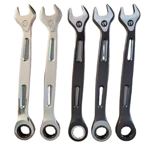 High Quality Metric OEM Carbon Steel Combination Lightweight Multi-purpose Hollowed-out Spanner Ratchet Wrench Set <b>Tools</b> - Product Image 1
