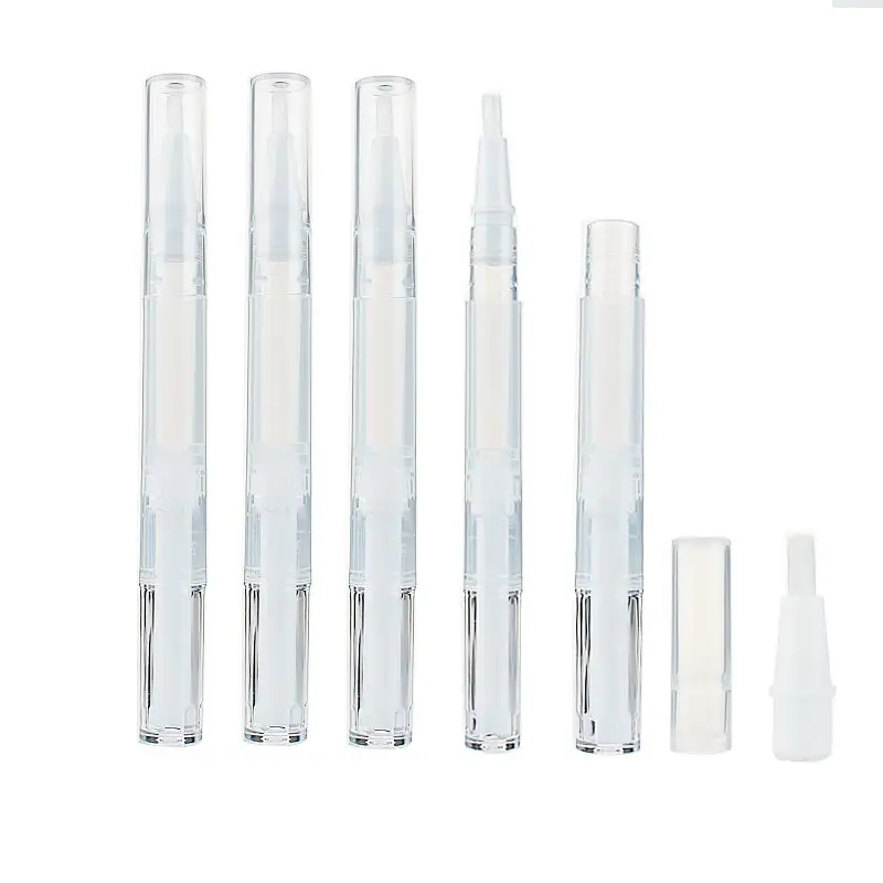 1ml 1.4ml 3ml 5ml Empty Twist Pen Cosmetic Container Cuticle Oil Lip Gloss Nutrition Nail Oil Pen With Brush Dispenser