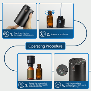 Home Ultrasonic Mini Electric Fragrance Aromatherapy Air Scent Essential Oil Aroma Waterless <b>Diffuser</b> Machine - Product Image 5