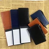 Bloc-notes portable breveté en stock, format A7, petit carnet avec logo imprimé, multifonctionnel, avec notes autocollantes, mini carnet de poche en PU
