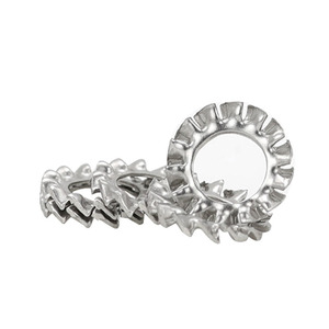 Thép không gỉ bề mặt đồng bằng bên trong răng Sao khóa máy giặt - Product Image 6