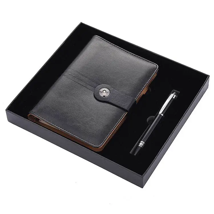 Custom Logo Notebook And Ball Pen Set Business Promotional Gift