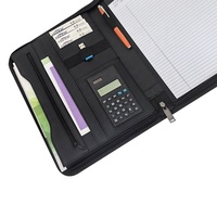 Carpeta Portafolio Multifuncional Personalizada de Cuero PU A4 con Cierre, Bolsa para Documentos para Uso en Oficina