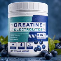 Vitahealthy OEM/ODM Private Label 2-in-1 Creatine Elektrolyten Poeder Supplement Suiker Vrij Aardbei Smaak Spiergroei 300g