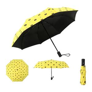 El Mejor Regalo Empresarial, Paraguas de Viaje Totalmente Automático, Resistente al Viento, Plegable en 3 Secciones, Diseño Campestre - Product Image 5