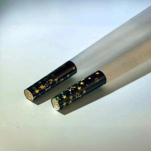 Etiqueta de lámina con logotipo personalizado, Impresión de etiquetas láser, Prerolls de cono, rollo de tamaño King, punta de etiqueta adhesiva de cono Natural, accesorios para fumar - Product Image 2